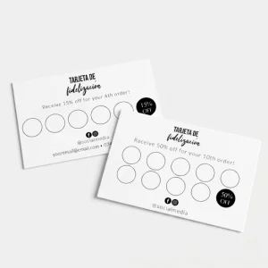 Tarjetas de fidelización x millar